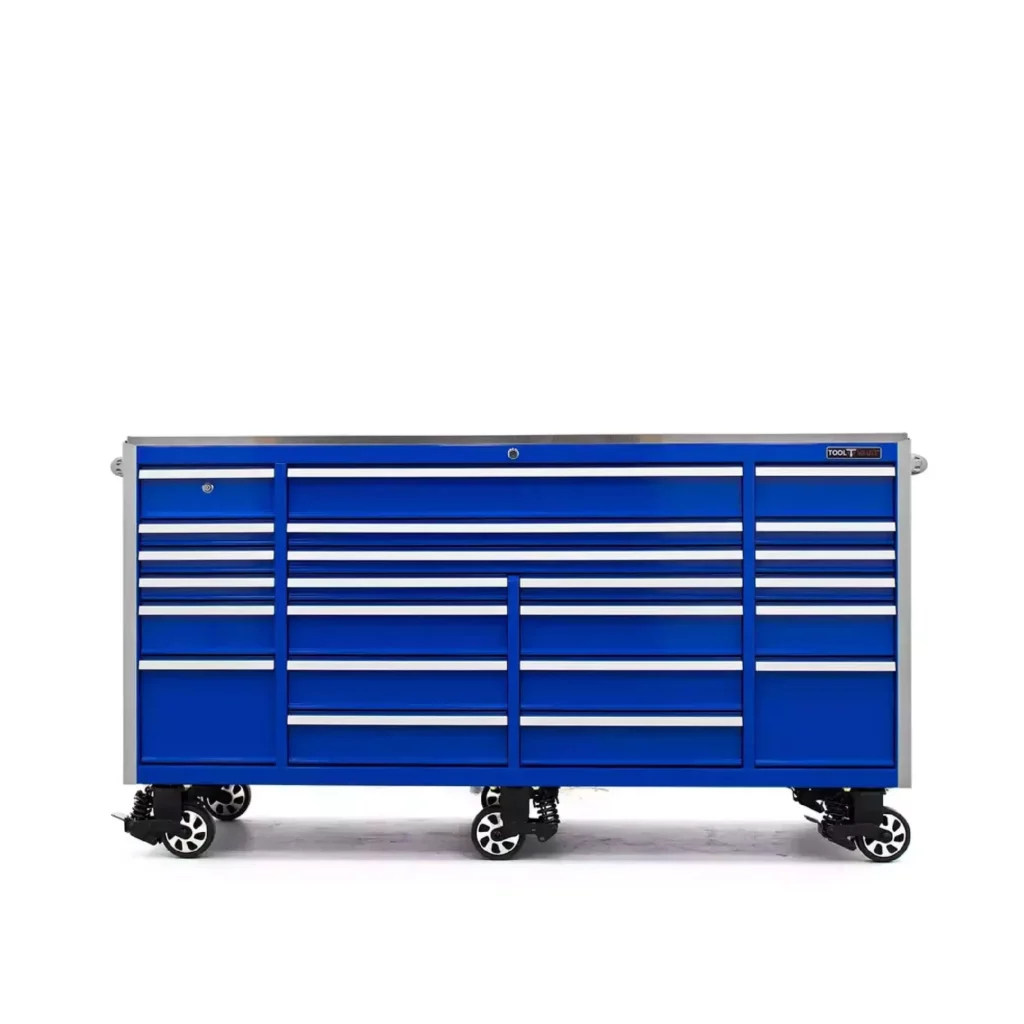 Tool Vault Elite XL 84” 23-Drawer Roller Cabinet Toolbox W/Stainless Steel Top