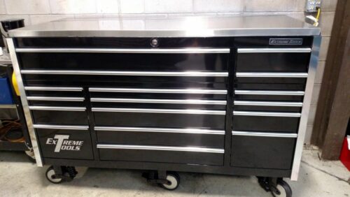 Extreme Tool Boxes 72" 17 Drawer Triple Bay Professional Tool Cabinet photo review