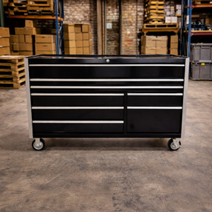 Gator Built 55" x 25" 10 Drawer Tool Cabinet (SHOWROOM DEMO - Black / Silver)